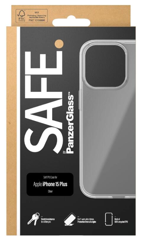 SAFE. by PanzerGlass™ TPU Case für das Apple iPhone 15 Plus SAFE. by PanzerGlass™ TPU Case für das Apple iPhone 15 Plus